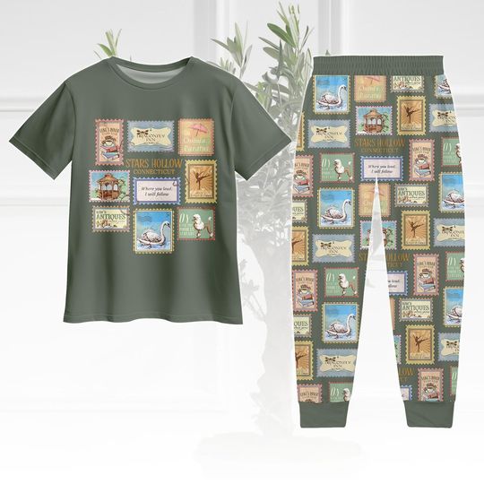Stars Hollow Connecticut T-Shirt and Pajama Pants Set