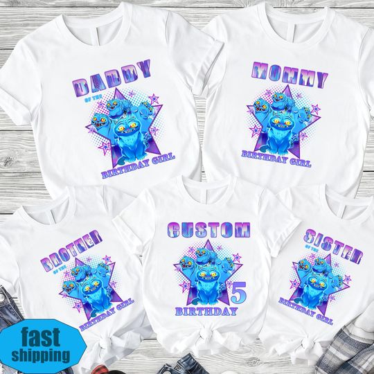 Custom Huntrix Derpy Tiger Birthday Girl Shirt,Family Birthday Shirt,Personalized Kpop Demon Hunter Name And Age Tee,Gift for Huntrix Fan