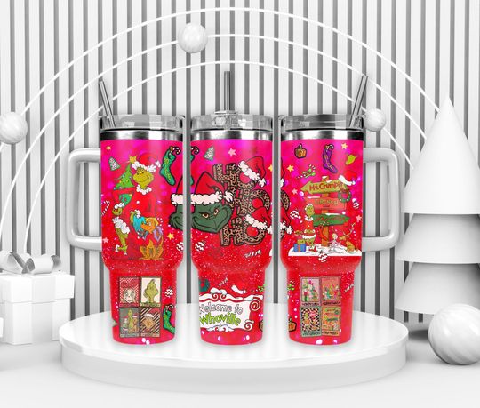 Discover Cartoon Christmas 40oz Tumbler Png, Cartoon Characters 2 pieces 40oz Wrap Png, Cartoon Movies Christmas 40oz Tumbler Png, Sublimation Design