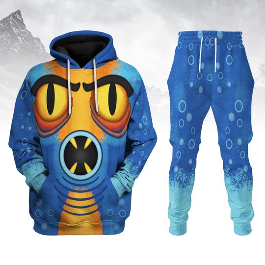 Fred Lemon Super Armor Costume Hoodie & Big Hero 6 Sweatshirt Set