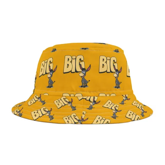 Discover Funny Cartoon Big Ass Post Malone Play on Words 2025 Support Bucket Hat