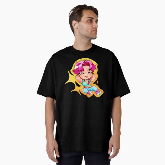 Discover K-Pop Demon Hunters Chibi Pink Hair Idol T-Shirt