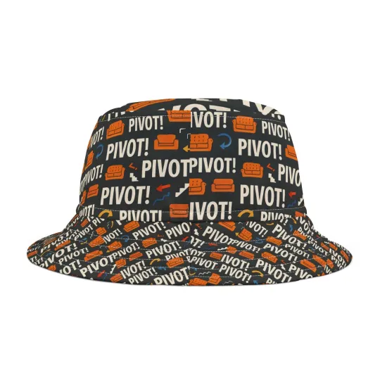 Discover Bucket Hat with PIVOT Arrows Pattern, Gift for Friends