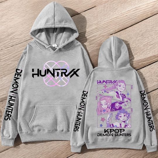Kpop Demon Hunters Hoodie Youth Adult Cosplay Sweatshirt Saja Boys Girls
