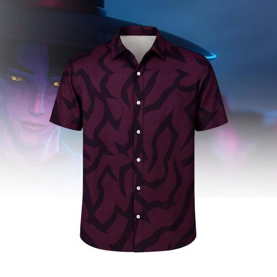 Discover Kpop Demon Hunters Abby Saja Shirt, Saja Boys Jinu Cosplay Button Shirt, Kpop Demon Hunters Inspired Movie Shirt, Music Y2k Tee