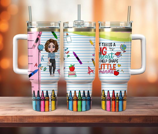 Discover Teacher Vibes 40oz Tumbler, Teacher Quotes 40oz, Teacher 40oz Tumbler