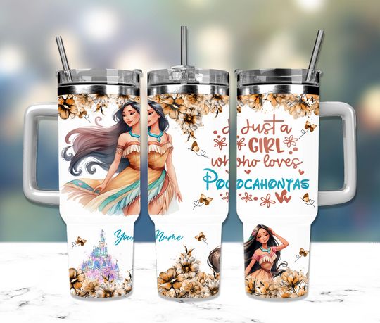 Discover Just A Girl Who Loves Princess 40oz, Cartoon Movies 40oz, Cartoon Characters 40oz Tumbler