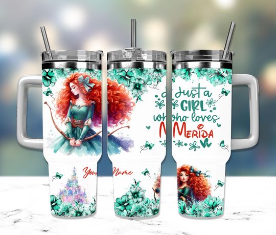 Discover Just A Girl Who Loves Princess 40oz, Cartoon Movies 40oz, Cartoon Characters 40oz Tumbler