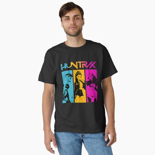 Discover Huntrix Girls Kpop Demon Hunters Vintage Huntrix Huntrix Fan Rumi Zoey Mira T-Shirt