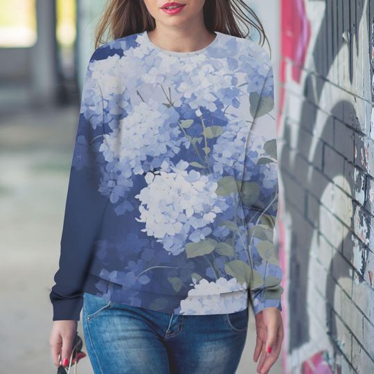 Discover Cute Floral 3D Sweater Hoodie Unisex Pullover Crewneck Sweatshirt