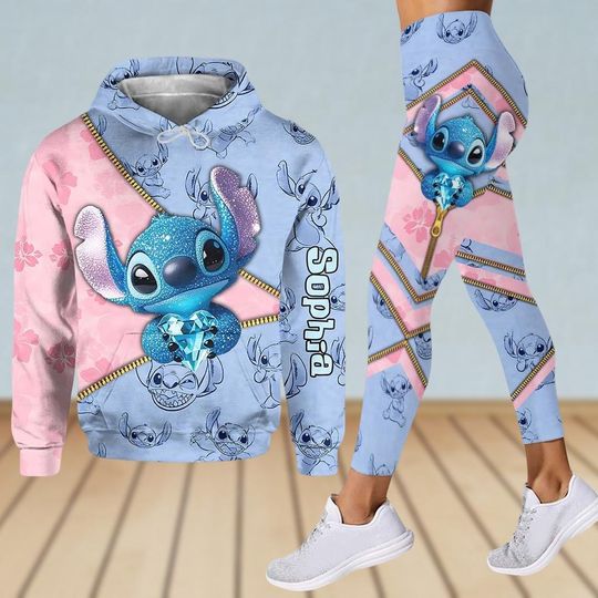 Discover Custom Stitch Hoodie, Stitch Cartoon Women Leggings, Lilo And Stitch Shirt, Disney Movie, Disneyland Shirt, Disney World Halloween Gift