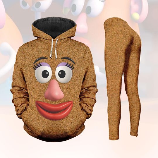 Discover Toy Story Mrs Potato Head Costume Hoodie/Leggings, Mrs Potato Head Cosplay Shirt, Disney Cartoon Costume Shirt, Halloween Gift For Her