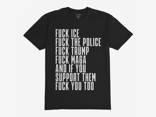 Discover Fuck Em All Shirt | ACAB Abolish ICE Anti-MAGA Tee | Political Protest T Shirt for Men or Unisex | Anti-Fascist Graphic Tee