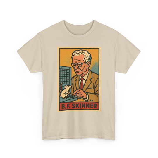 B. F. Skinner T-Shirt Retro Comic Psychology T-Shirt for Thinkers & Science Lovers