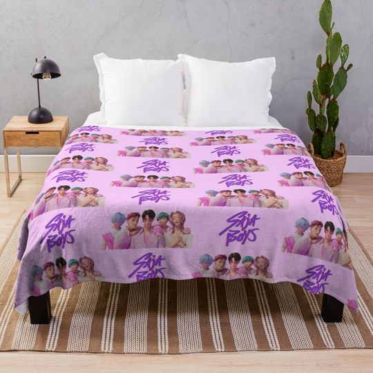 KPop Demon Hunters Cozy Saja Boys Throw Blanket