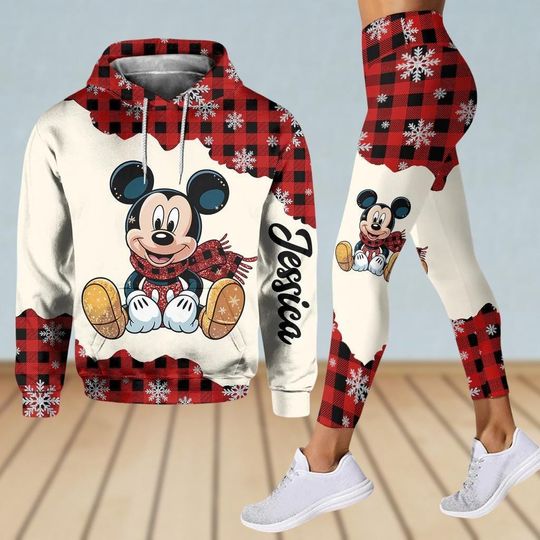 Discover Custom Mickey Mouse Hoodie, Women Leggings, Mickey Cartoon Holiday Shirt, Mickey Christmas Shirt, Disneyland Shirt, Disneyworld Shirt