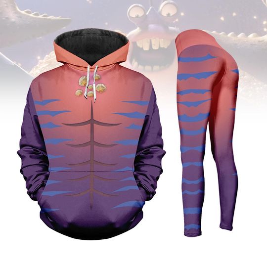 Tamatoa Moana Costume Hoodie, Women Leggings, Tamatoa Hoodie, Disney Villain Cosplay Outfit, Disney Moana Costume Shirt, Halloween Gift