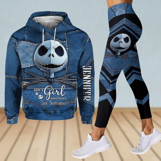 Discover Custom Jack Skellington Hoodie, Disney Women Leggings, Just A Girl Who Love Jack Skellington Shirt, Nightmare Before Christmas Shirt