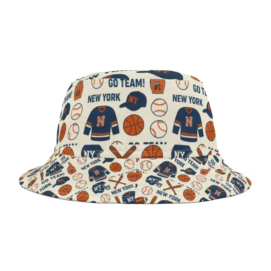 Discover NYC Mets, Jets, Knicks Sports Bucket Hat, Hat for Game Day