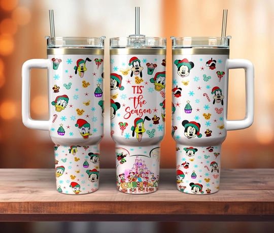 Discover Cartoon Christmas 40oz Tumbler, Cartoon Mouse 40oz, Cartoon Movies Christmas 40oz Tumbler