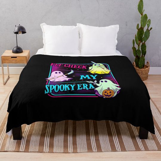 Huntrix Ghost Kpop Demon Hunters Halloween Throw Blanket