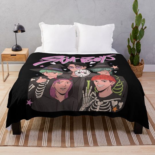 Discover Saja Boys Kpop Demon Hunters Throw Blanket