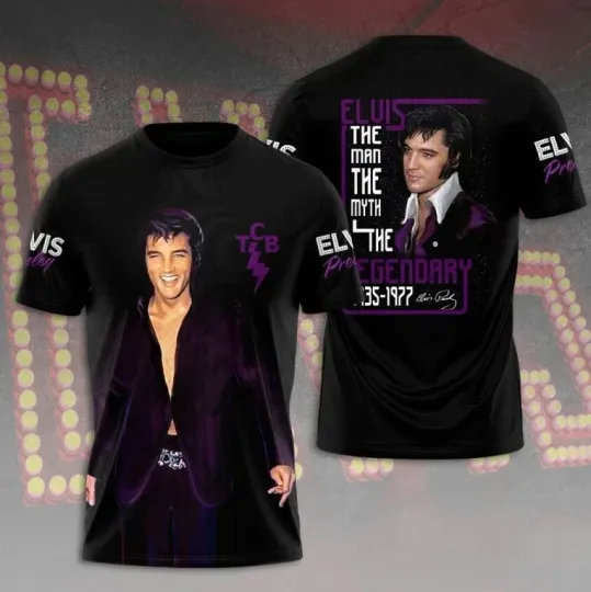 Discover Elvis Presley 3D Unisex T-shirt, gift for fan