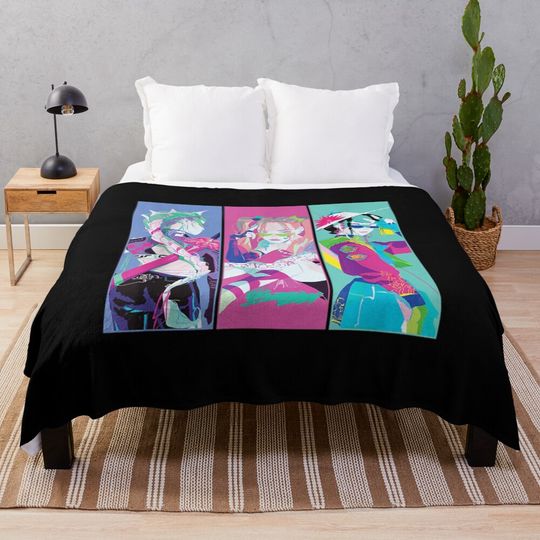 KPop Demon Hunters Soft Warm Throw Blanket for Couch, Bed and Travel