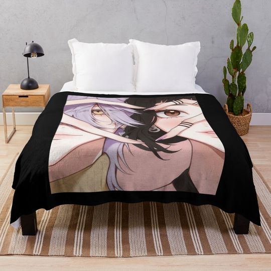 KPop Demon Hunters Decorative Cozy Throw Blanket for Sofa and Bedroom