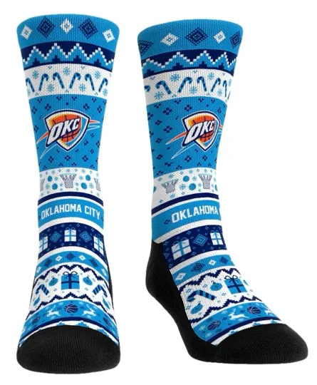 OKLAHOMA CITY THUNDER Ugly Sweater Socks