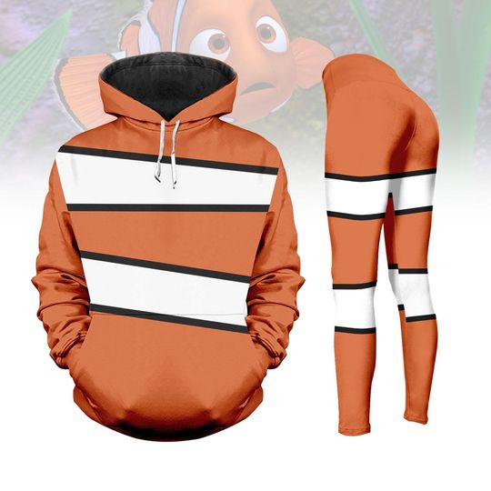 Marlin Finding Nemo Costume Hoodie, Women Leggings, Marlin Cosplay Shirt, Marlin Shirt, Finding Nemo Character Shirt, Halloween Gift