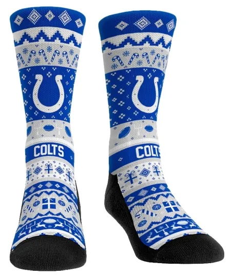Discover Indianapolis Colts Ugly Sweater Socks