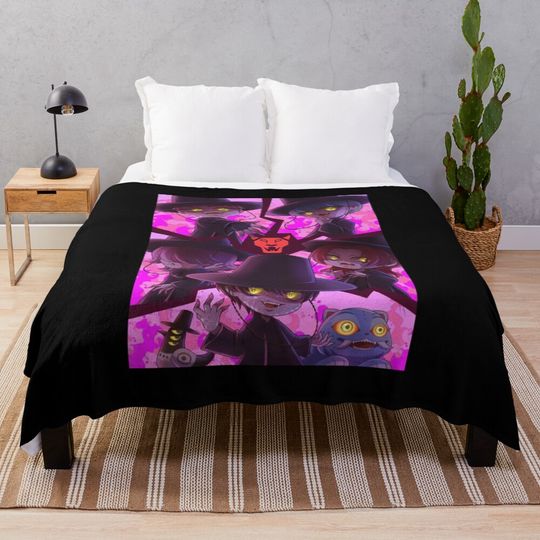 KPop Demon Hunters Cozy Session Throw Blanket for Couch and Travel