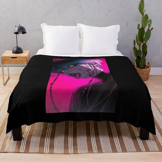 Halloween Inspired KPop Demon Hunters Soft Warm Throw Blanket