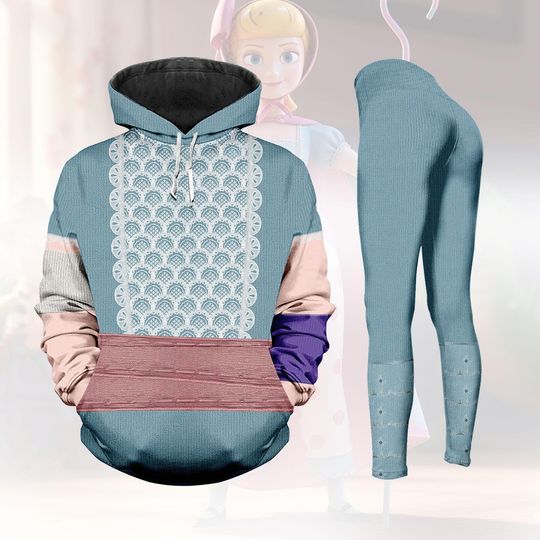 Discover Toy Story Bo Peep Cosplay Costume, Bo Peep Hoodie/Leggings, Disney Princess Cosplay Shirt, Disney Outfit For Her,Halloween Costume Gift