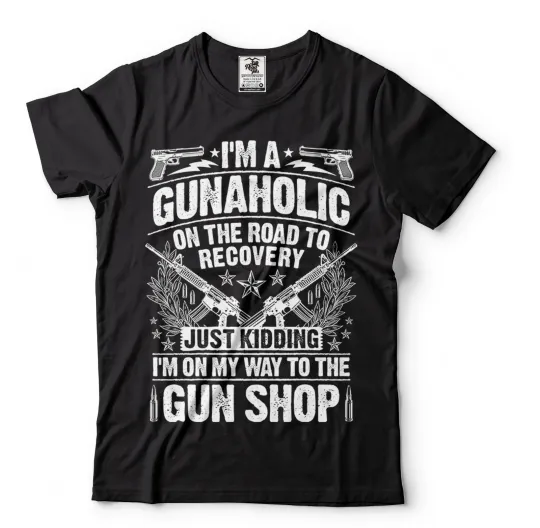 Discover Patriotic Gun T-Shirts for Men, Funny and Pro Gun T-Shirts