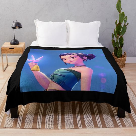 KPop Demon Hunters Plush Soft Throw Blanket for Sofa and Travel