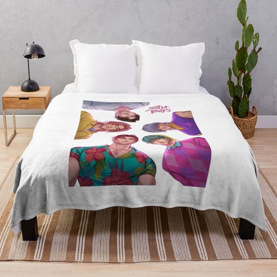 KPop Demon Hunters Spooky Halloween Cozy Throw Blanket