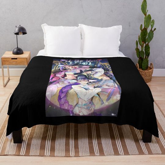 Retro Aesthetic KPop Demon Hunters Cozy Warm Throw Blanket