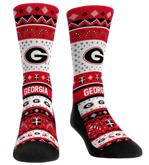 Discover GA bulldogs Tacky Ugly Sweater Socks