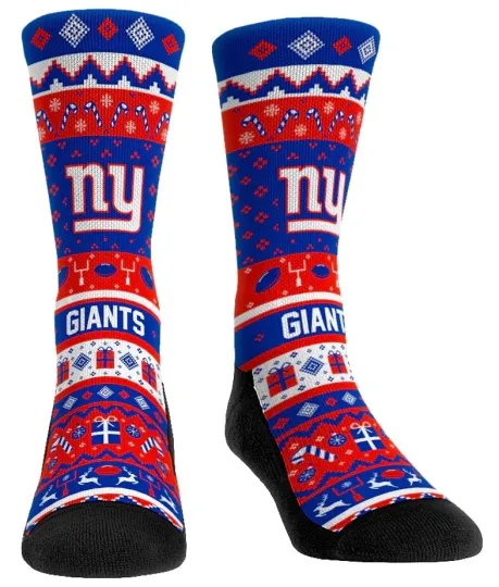 Discover New York Giants Ugly Sweater Socks