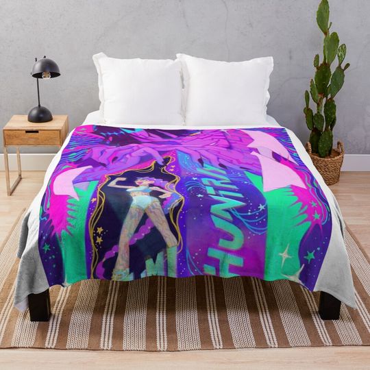 Jinu And Rumi Throw Blanket