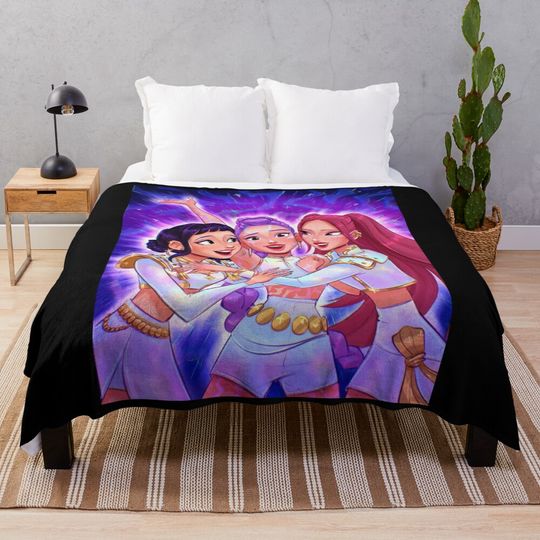 KPop Demon Hunters Cozy Warm Throw Blanket for Fans and Collectors