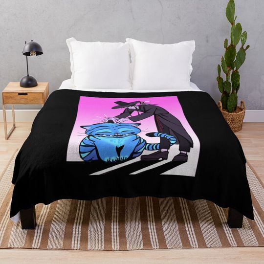 Halloween Cozy Session KPop Demon Hunters Plush Throw Blanket