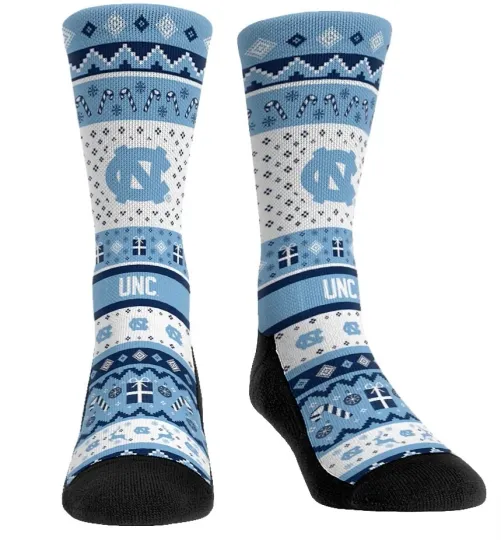 North Carolina Tar Heels Ugly Sweater Socks