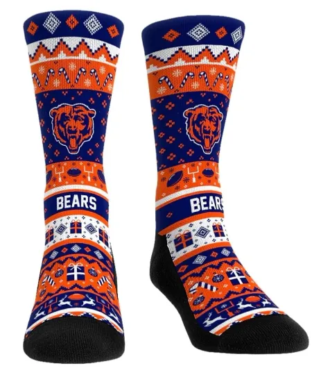 Discover CHICAGO BEARS Ugly Sweater Socks