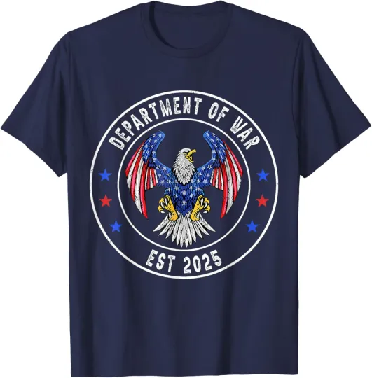 Discover Department of War Established 2025 Military Patriotic Unisex T-Shirt