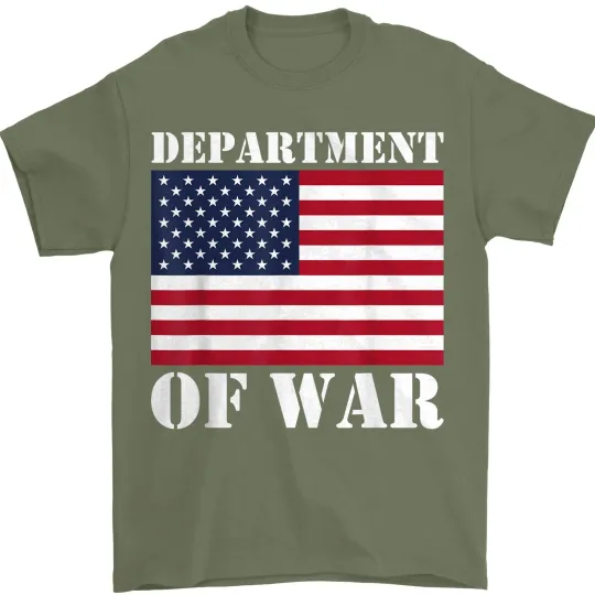 Discover Department of War Re-Established American Flag Unisex T-Shirt
