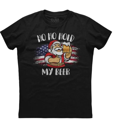 Discover Christmas in July Santa Unisex Black T-Shirt
