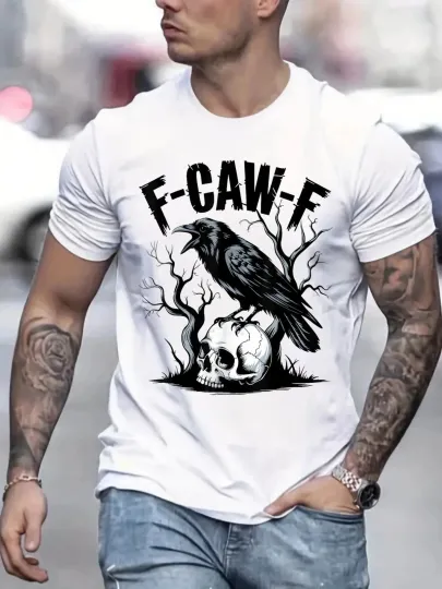 Discover Black Bird Black Crow F Caw F Skull Unisex T-Shirt